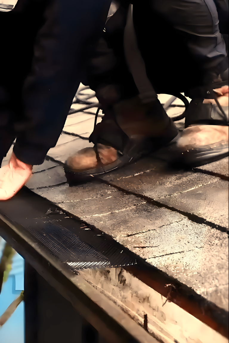Gutter cleaning and guard installation